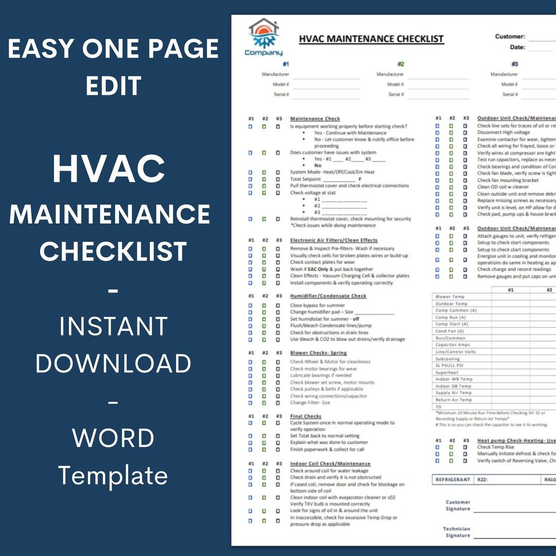 》Printable Hvac Service Agreement Template
